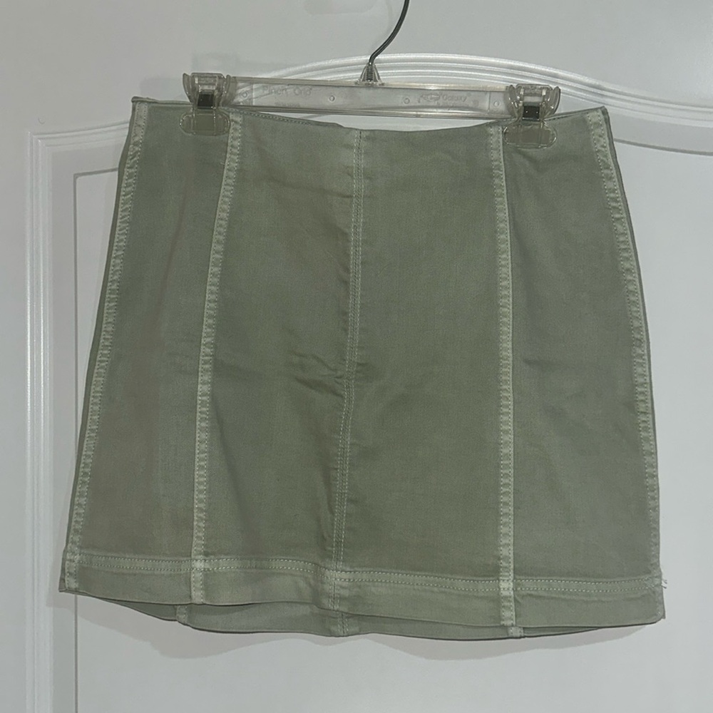 Mint green skirt